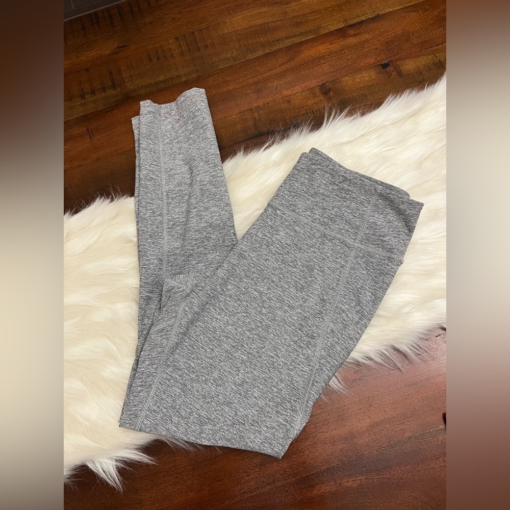 Outdoor Voices Leggings Medium 26” Inseam Gray High Rise Athletic